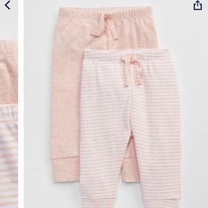 2 cotton pants pink and stripes